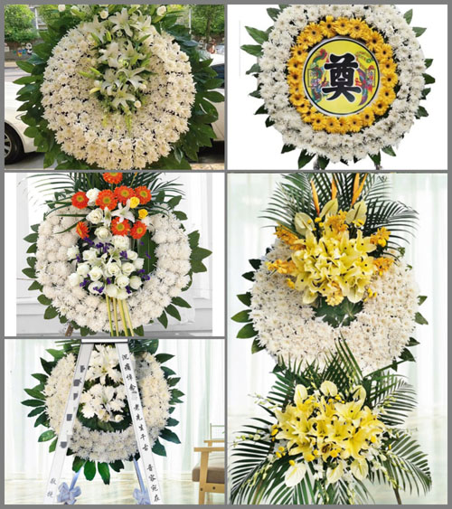 山东济宁金乡县兴隆镇郝胡同村花圈速递